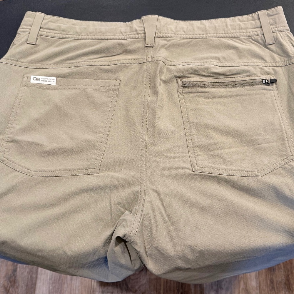 Outdoor Research brand men’s tan hiking pants 36x32